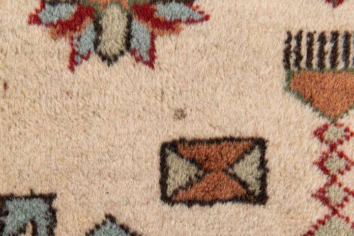 4' 4 x 6' 8 Hand Knotted Anatolian Oriental Wool Rug