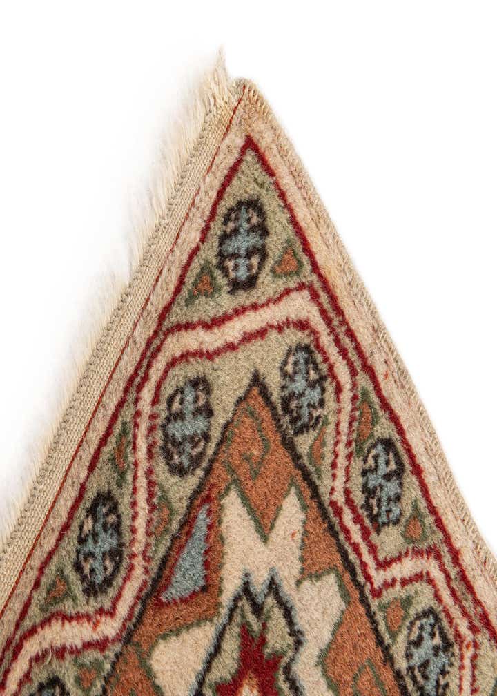 4' 4 x 6' 8 Hand Knotted Anatolian Oriental Wool Rug
