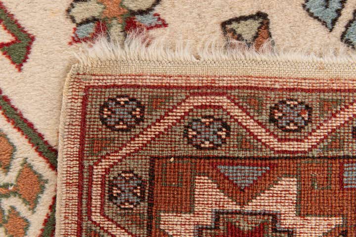 4' 4 x 6' 8 Hand Knotted Anatolian Oriental Wool Rug