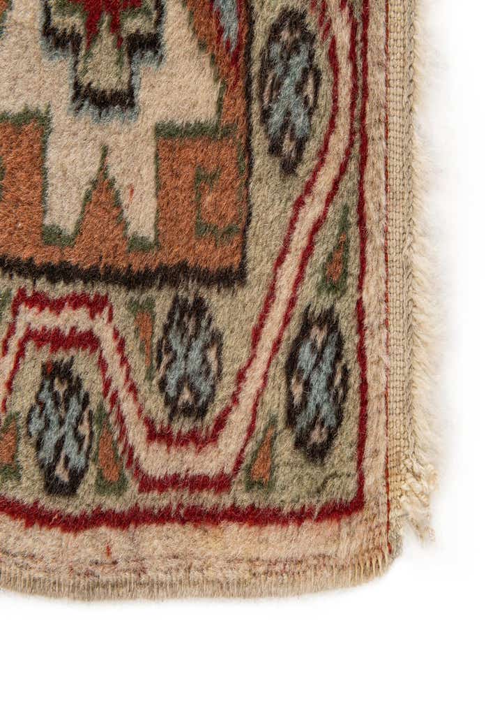 4' 4 x 6' 8 Hand Knotted Anatolian Oriental Wool Rug