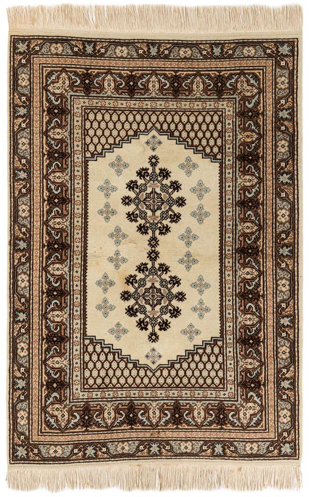 3' 11 x 5' 10 Hand Knotted Anatolian Wool Rug
