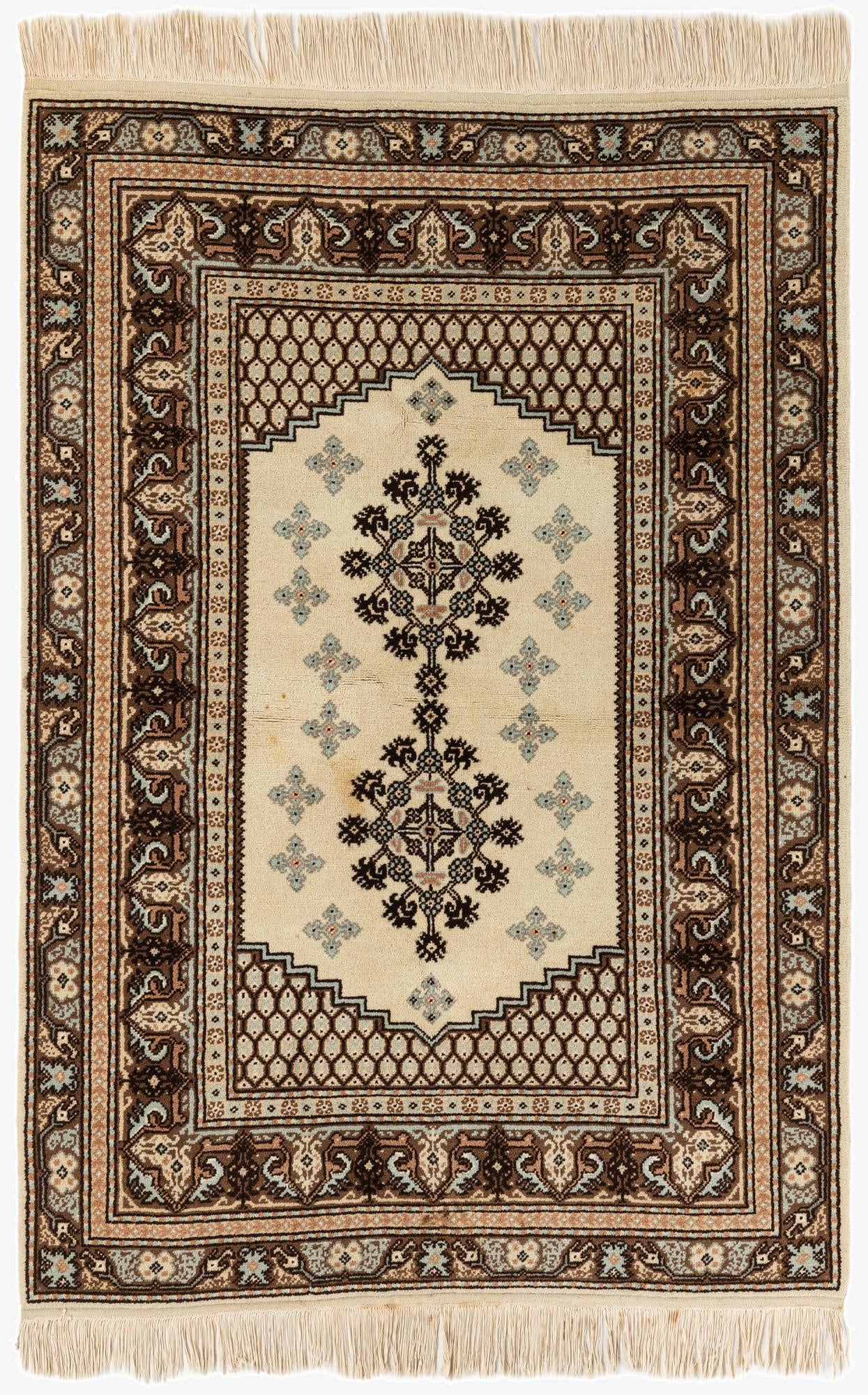 3' 11 x 5' 10  Hand Knotted Anatolian Wool Rug