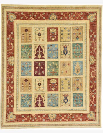 7' 10 x 9' 5 Hand Knotted Ariana Ziegler Oriental Rug