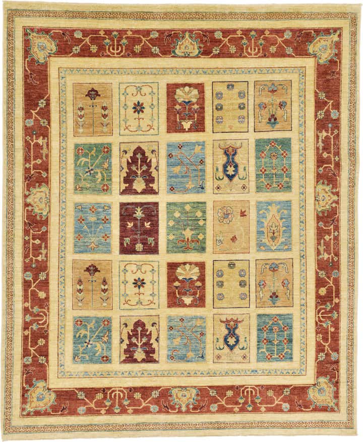 7' 10 x 9' 5 Hand Knotted Ariana Ziegler Oriental Rug