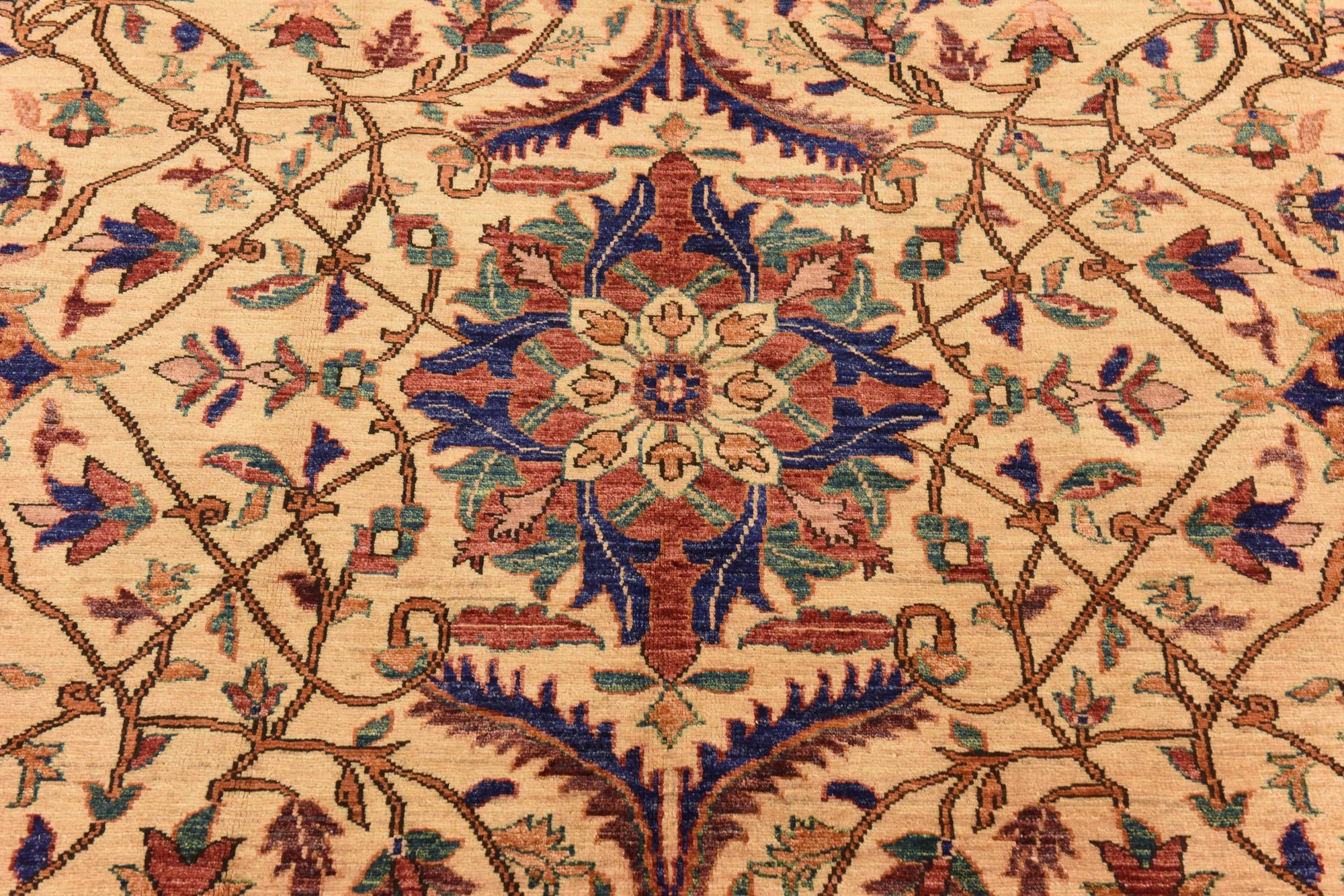 6' 8 x 10' 3 Hand Knotted Ariana Ziegler Oriental Wool Rug