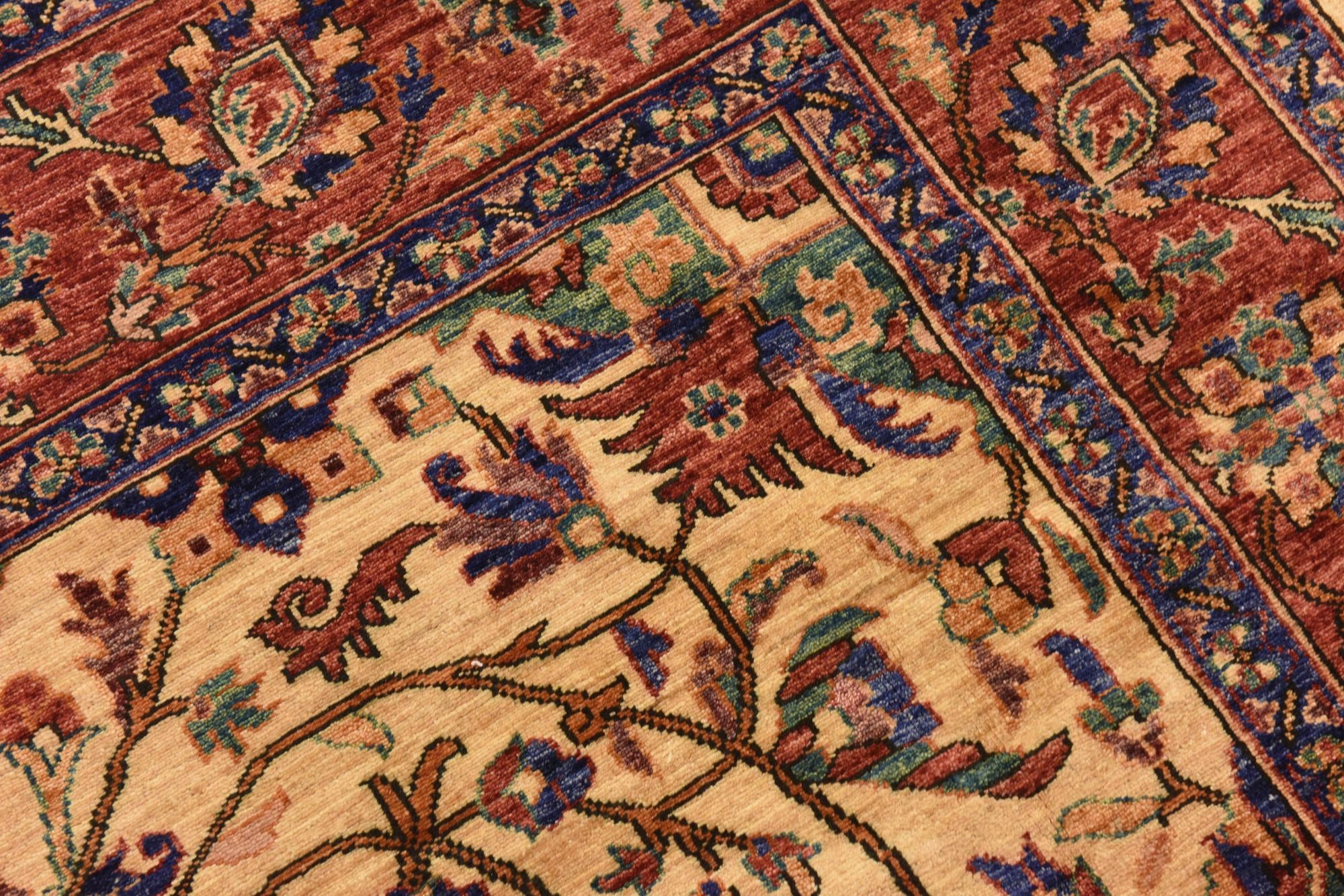 6' 8 x 10' 3 Hand Knotted Ariana Ziegler Oriental Wool Rug