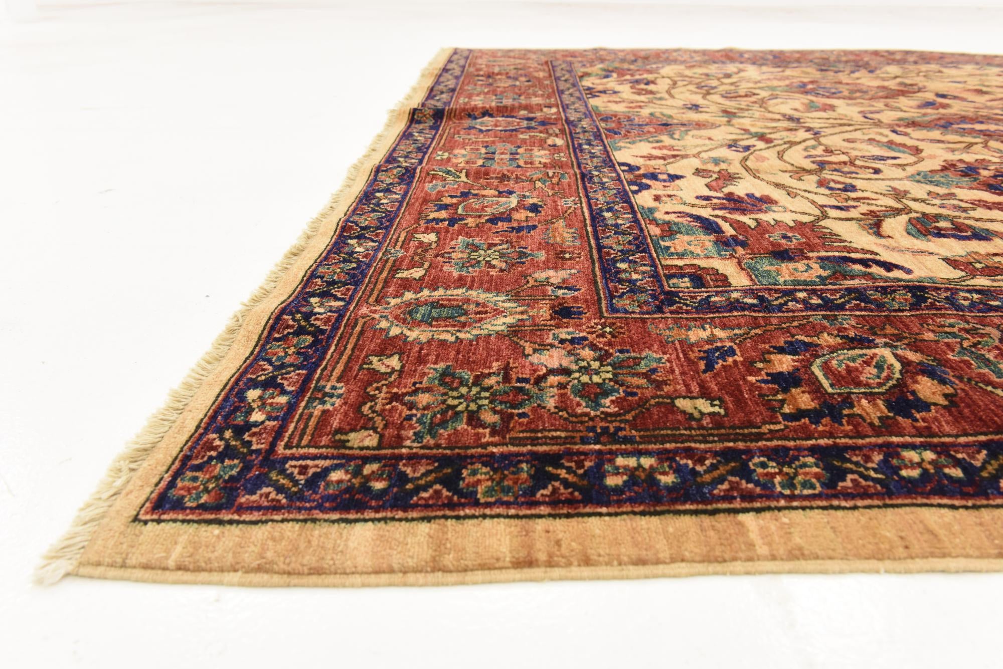 6' 8 x 10' 3 Hand Knotted Ariana Ziegler Oriental Wool Rug