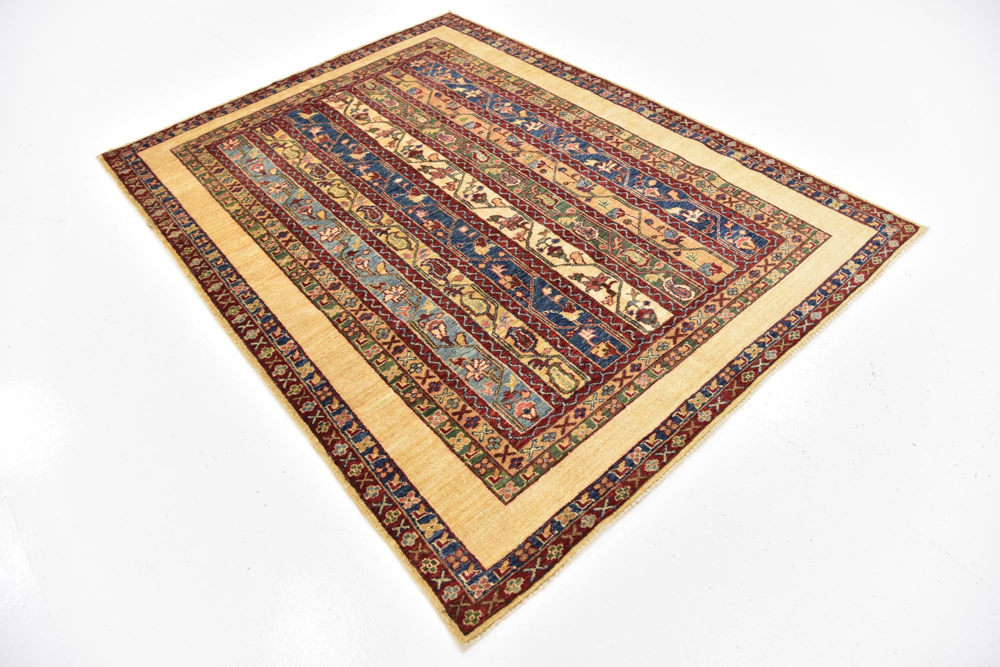 4' 10 x 6' 6 Hand Knotted Ariana Ziegler Wool Rug