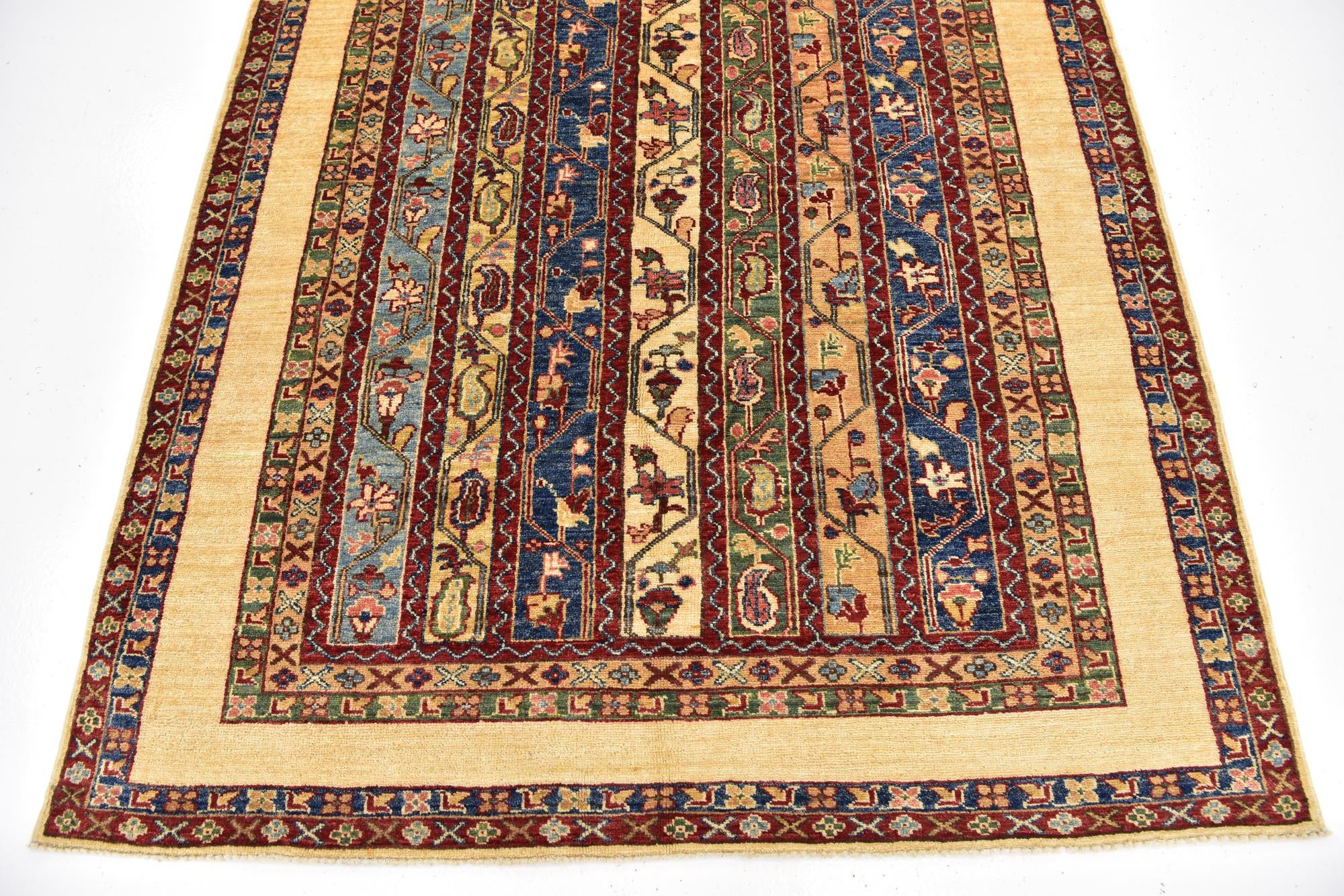 4' 10 x 6' 6 Hand Knotted Ariana Ziegler Wool Rug