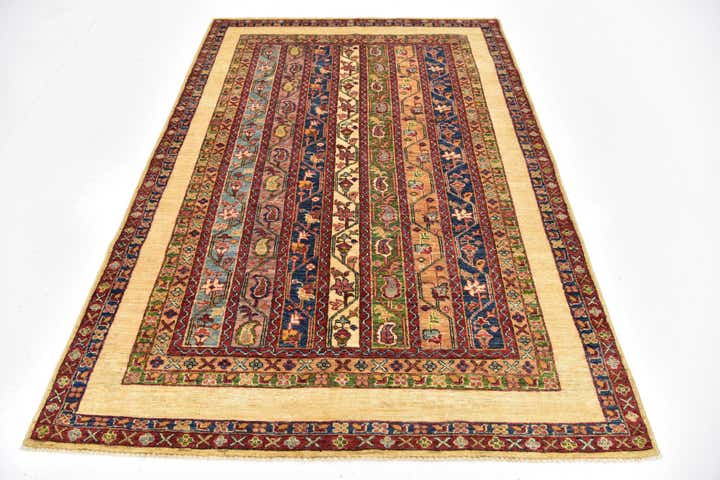 4' 8 x 6' 6 Hand Knotted Ariana Ziegler Wool Rug