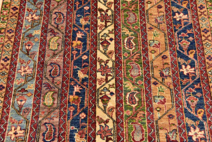 Detail image of 4' 8 x 6' 6 Hand Knotted Ariana Ziegler Wool Rug