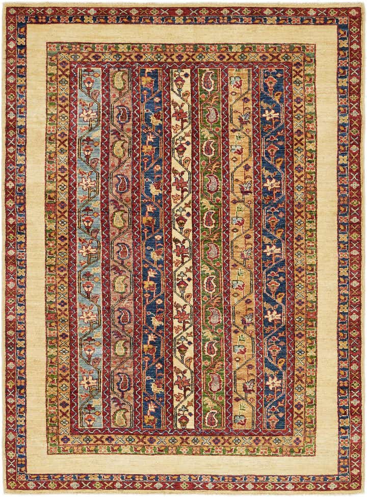 4' 8 x 6' 6 Hand Knotted Ariana Ziegler Wool Rug