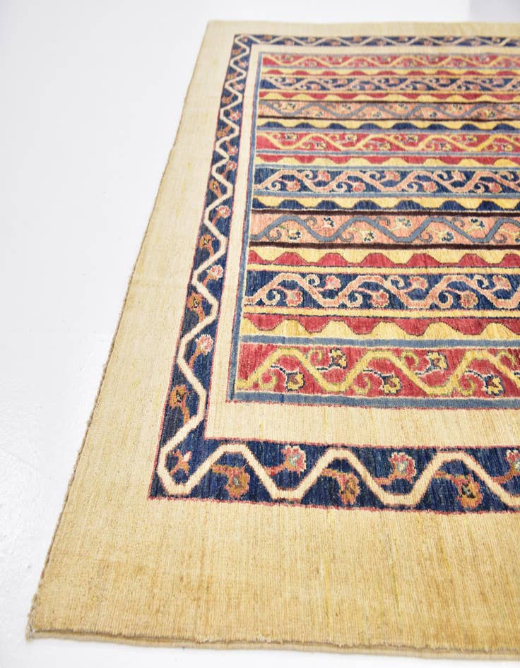 Detail image of 6' x 7' 10  Hand Knotted Ariana Ziegler Rug