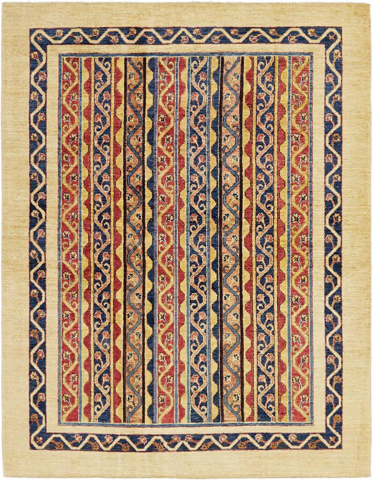 Detail image of 6' x 7' 10 Hand Knotted Ariana Ziegler Rug