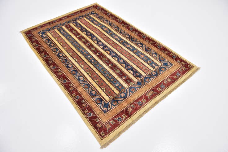 Detail image of 4' 2 x 6' 2 Hand Knotted Ariana Ziegler Rug