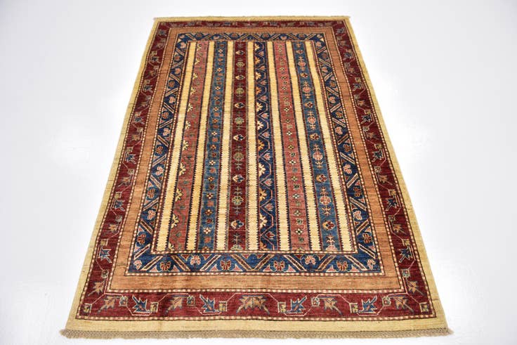 Detail image of 4' 2 x 6' 2 Hand Knotted Ariana Ziegler Rug