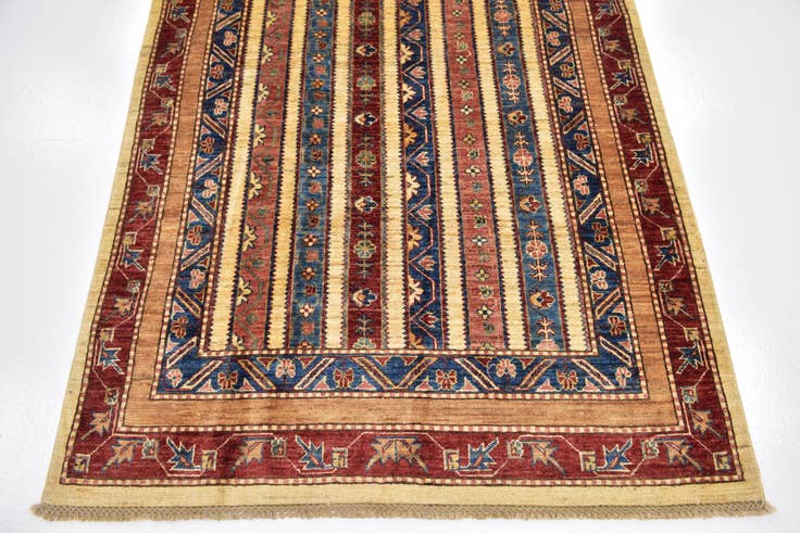 Detail image of 4' 2 x 6' 2 Hand Knotted Ariana Ziegler Rug