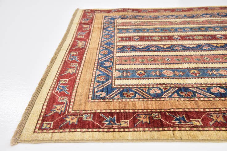 Detail image of 4' 2 x 6' 2 Hand Knotted Ariana Ziegler Rug