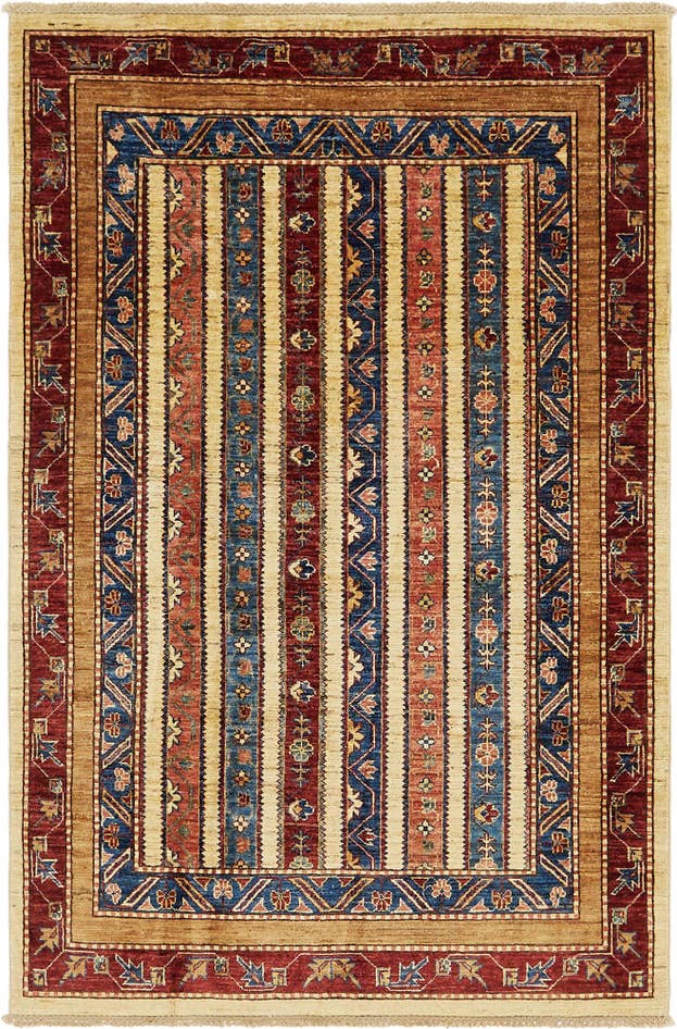 Detail image of 4' 2 x 6' 2 Hand Knotted Ariana Ziegler Rug