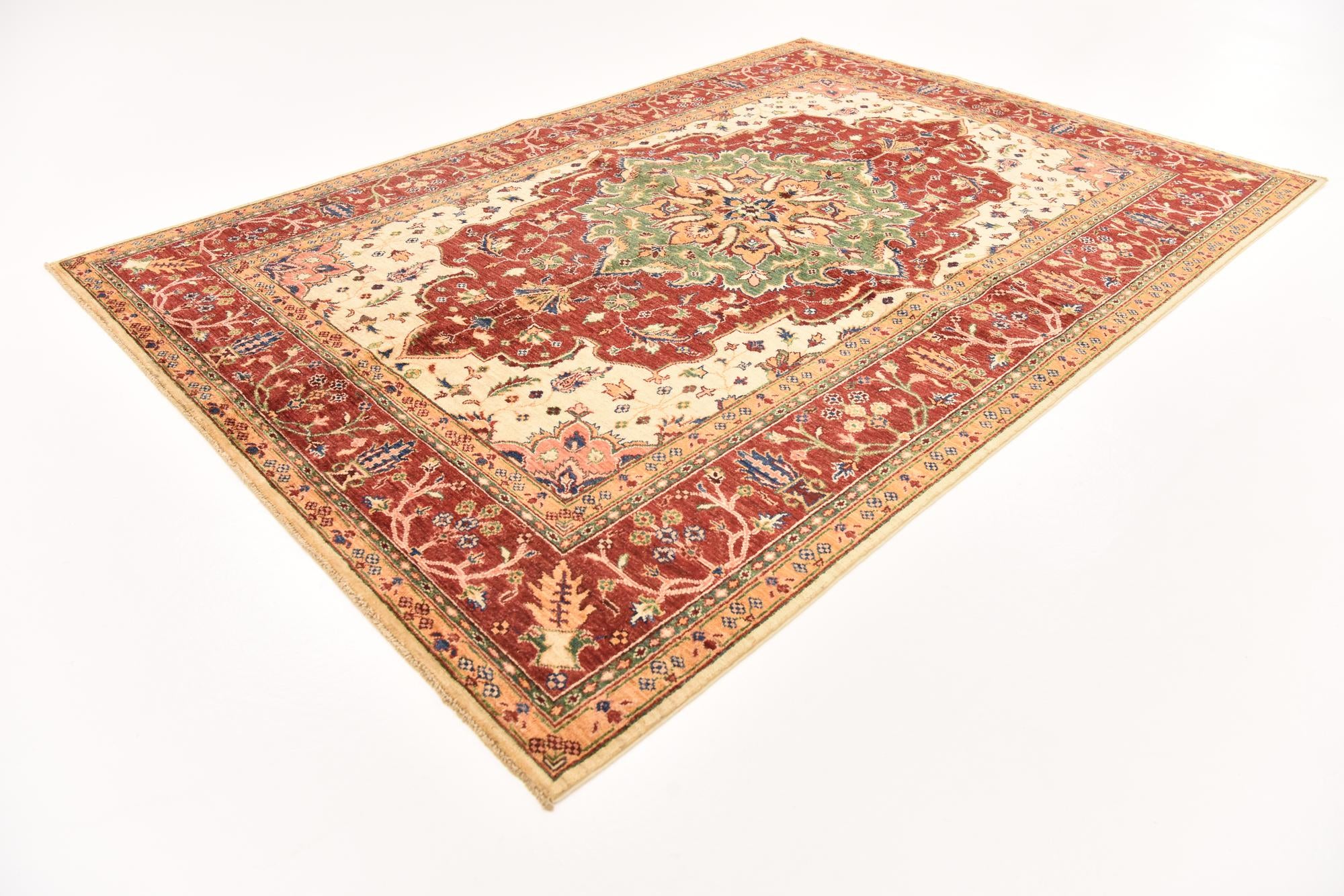 5' 7 x 8' 1 Hand Knotted Ariana Ziegler Oriental Rug
