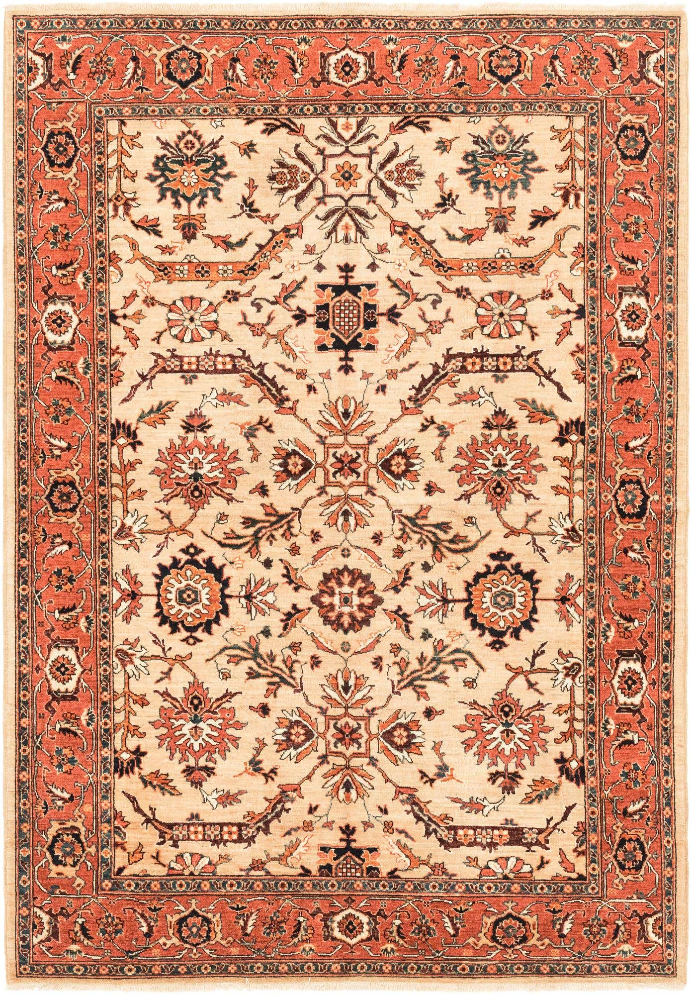5' 7 x 8' Hand Knotted Ariana Ziegler Oriental Rug