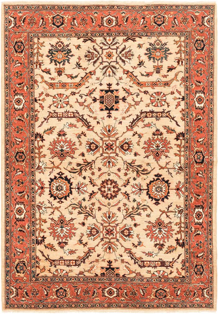 5' 7 x 8' Hand Knotted Ariana Ziegler Oriental Rug