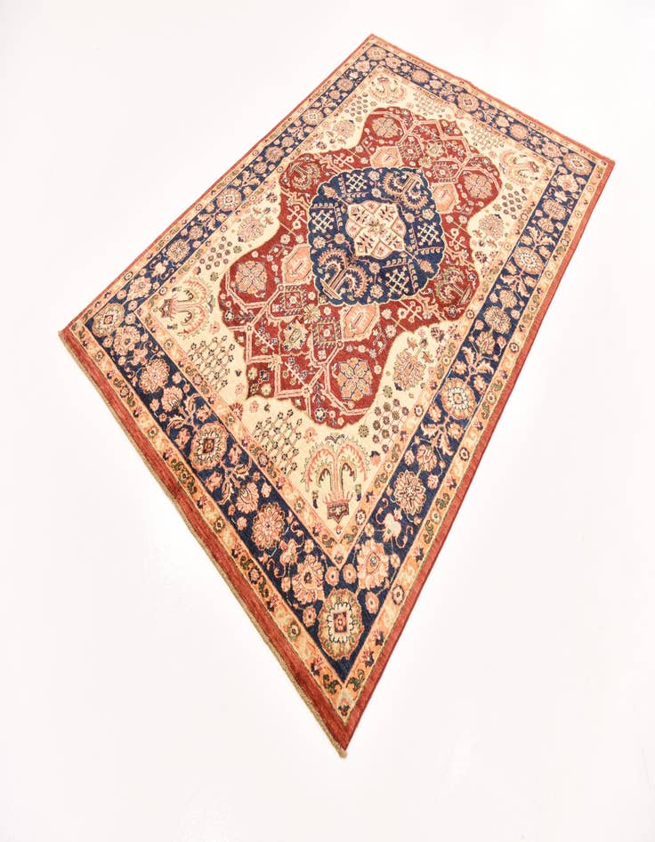 Detail image of 5' 6 x 8' 1  Hand Knotted Ariana Ziegler Rug