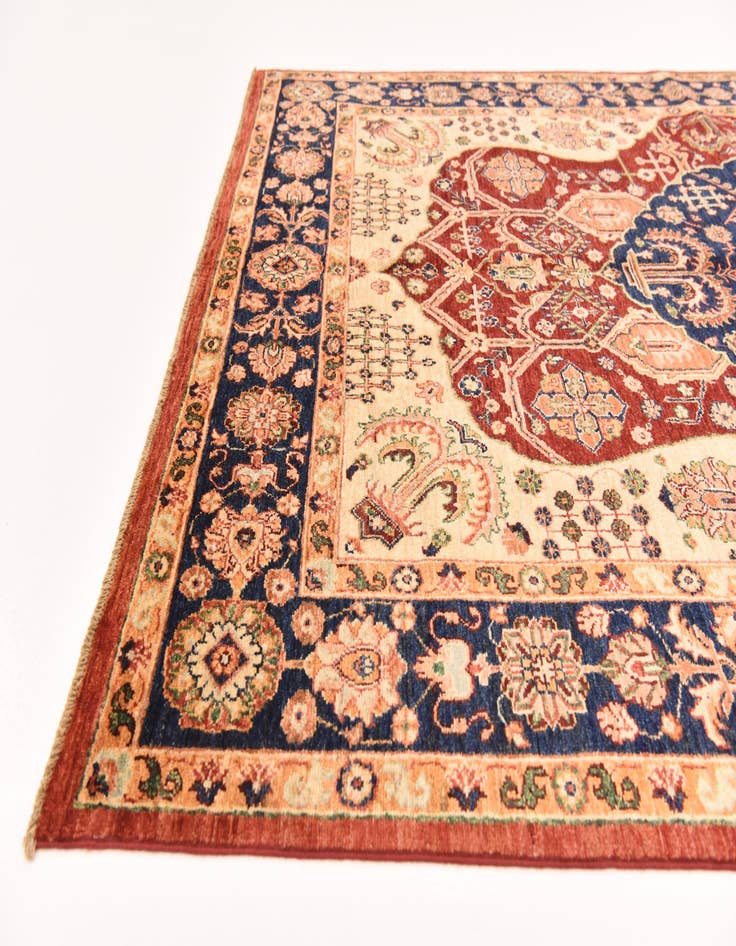 Detail image of 5' 6 x 8' 1  Hand Knotted Ariana Ziegler Rug