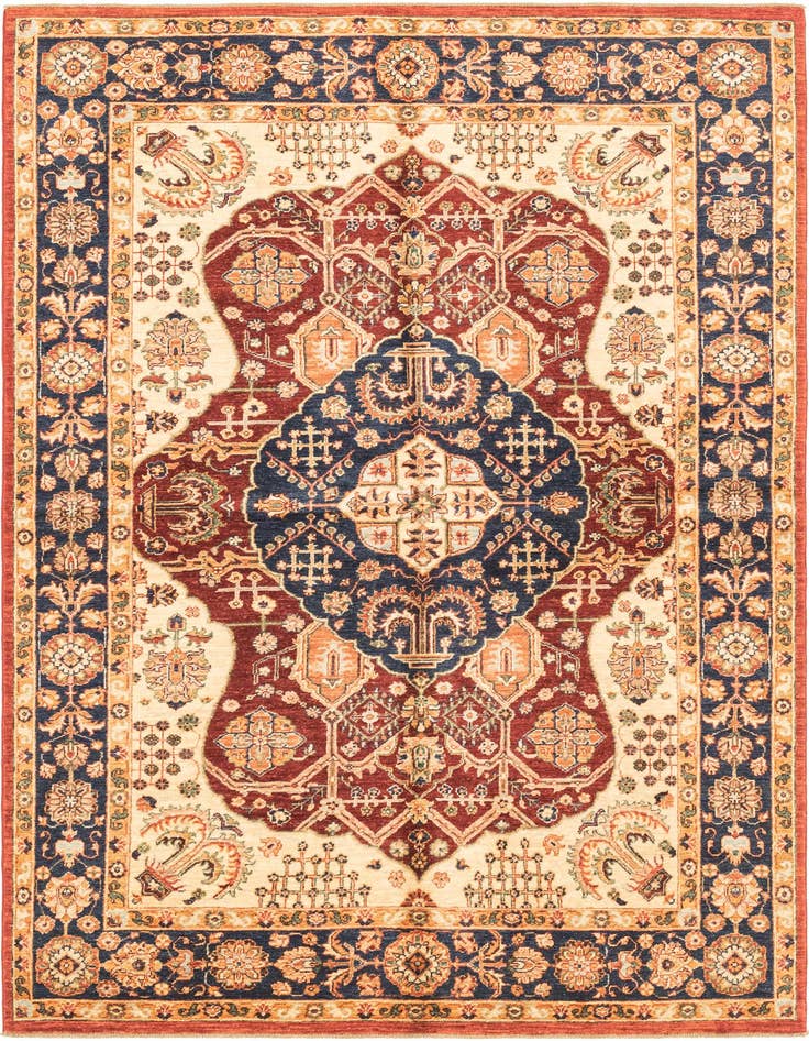 Detail image of 5' 6 x 8' 1 Hand Knotted Ariana Ziegler Rug