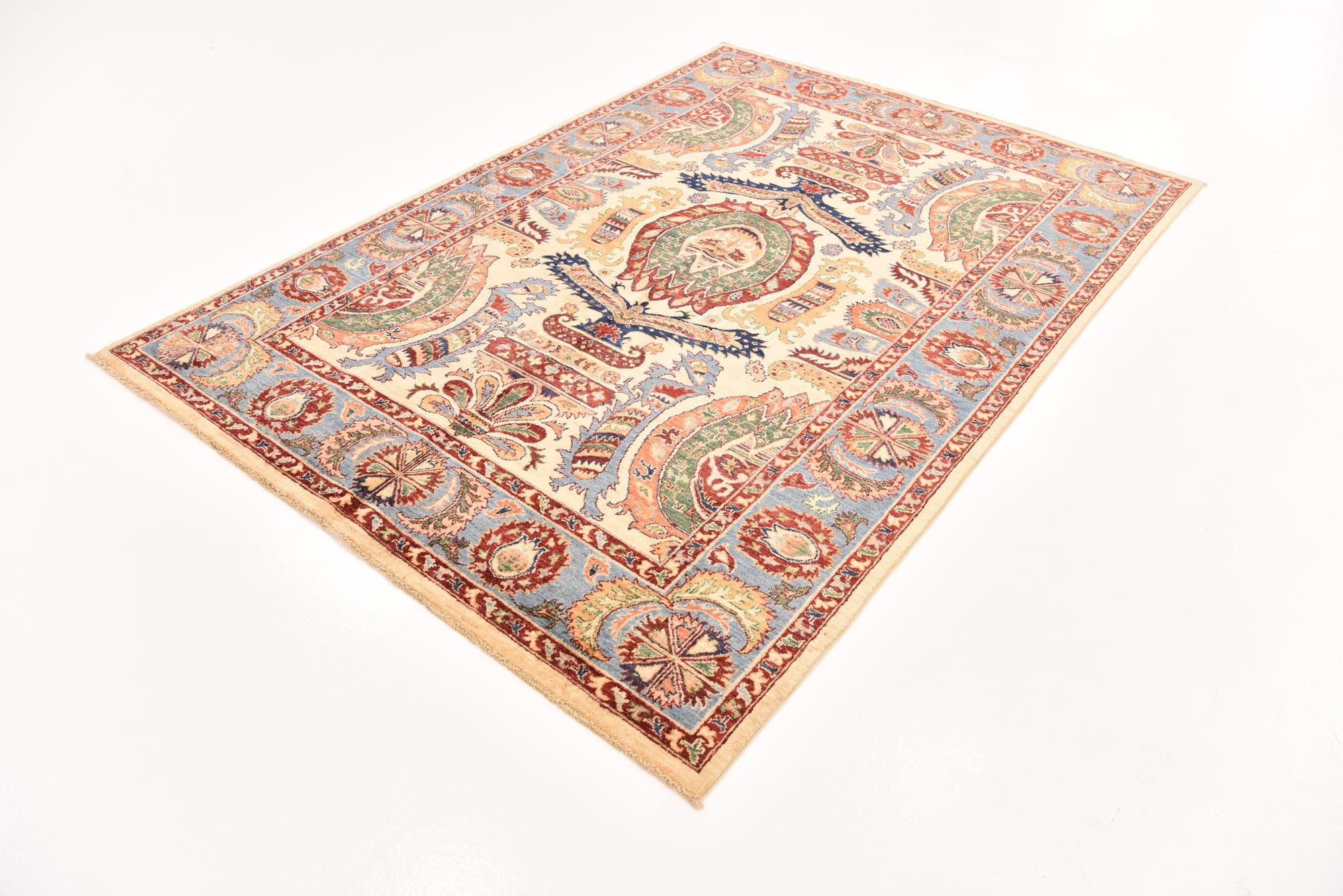 5' 7 x 8' Hand Knotted Ariana Ziegler Rug