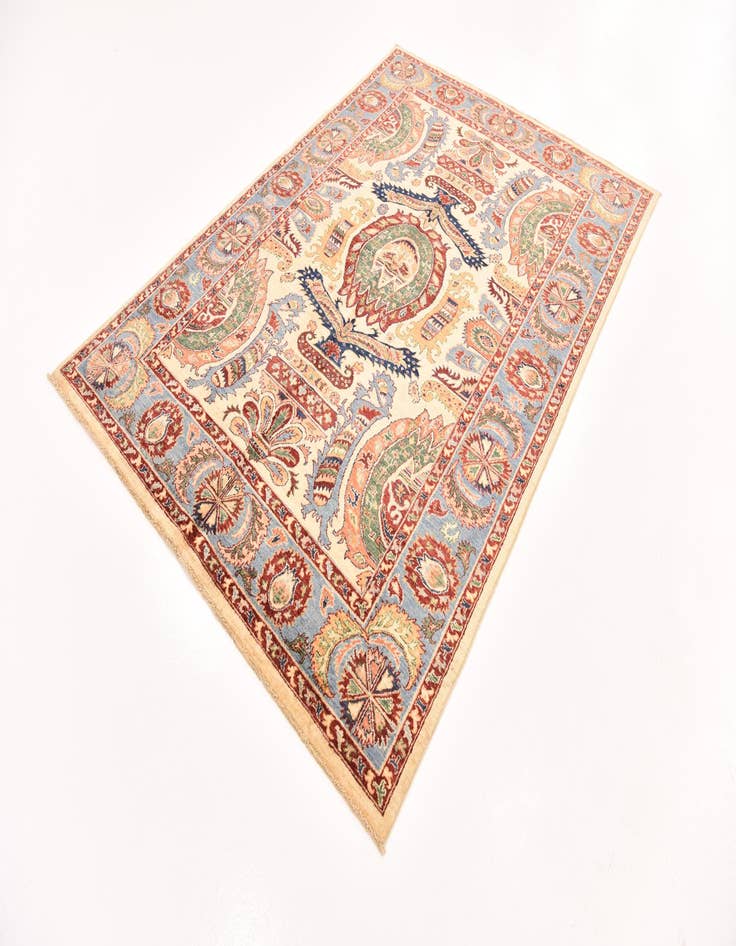 Detail image of 5' 7 x 8'  Hand Knotted Ariana Ziegler Rug