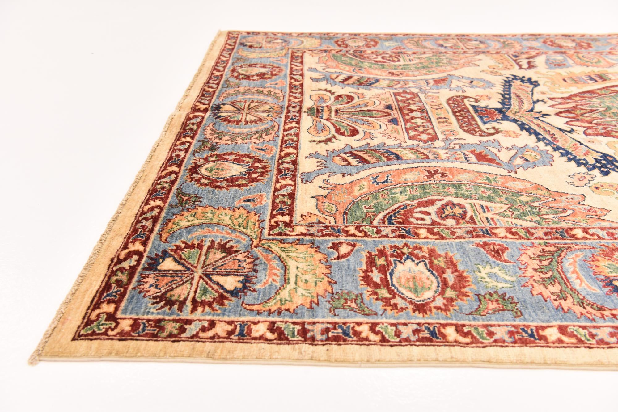 5' 7 x 8' Hand Knotted Ariana Ziegler Rug