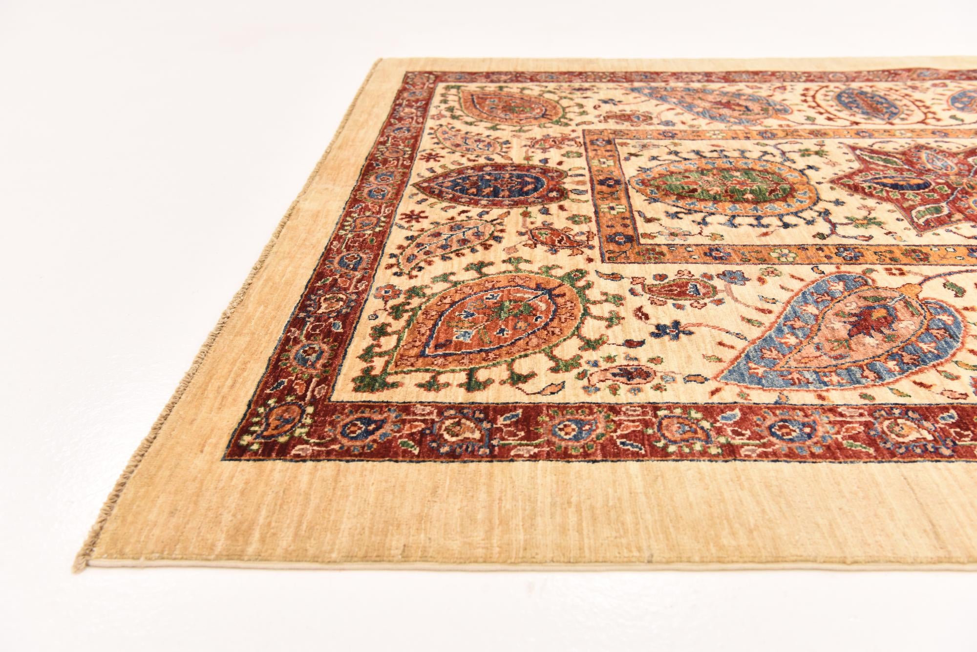 5' 3 x 6' 6 Hand Knotted Ariana Ziegler Rug