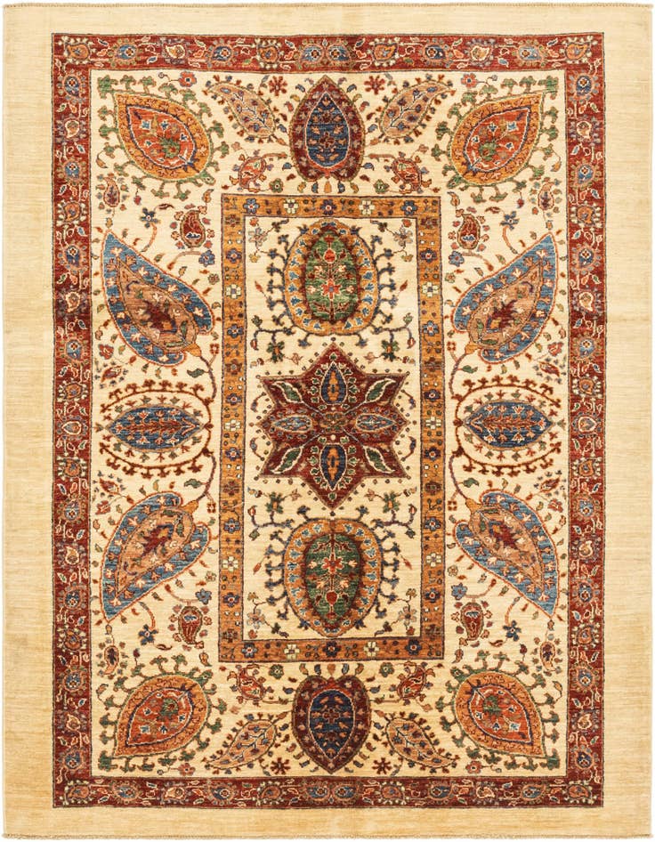 Detail image of 5' 3 x 6' 6 Hand Knotted Ariana Ziegler Rug