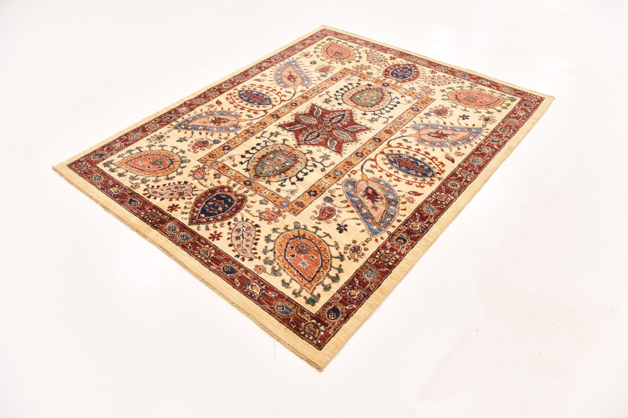 5' 1 x 6' 5 Hand Knotted Ariana Ziegler Rug
