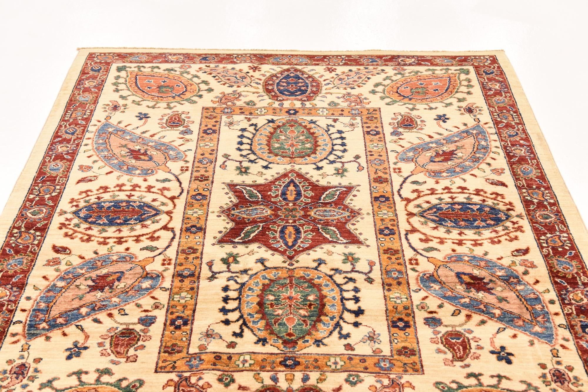 5' 1 x 6' 5 Hand Knotted Ariana Ziegler Rug