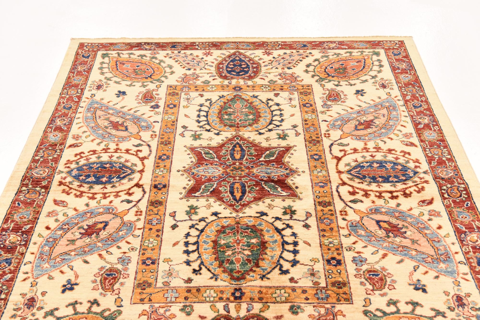 4' 11 x 6' 5 Hand Knotted Ariana Ziegler Rug
