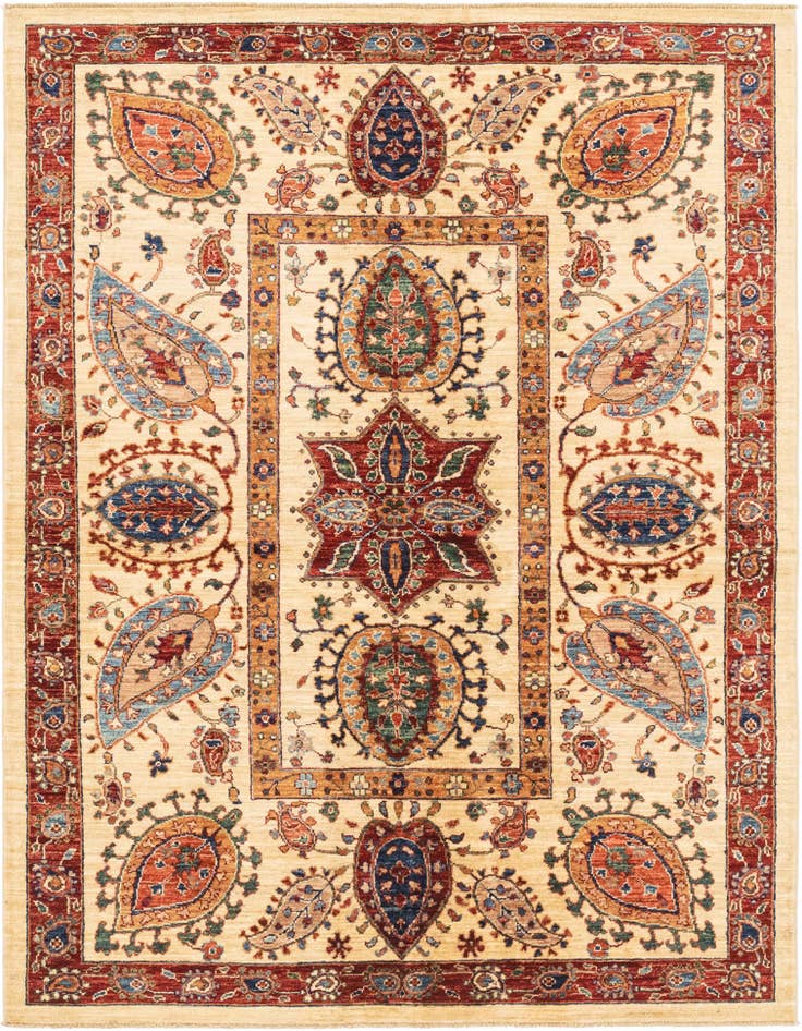 Detail image of 4' 11 x 6' 5 Hand Knotted Ariana Ziegler Rug