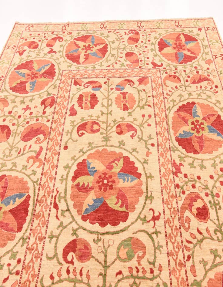 Detail image of 8' 4 x 10' 5  Hand Knotted Ariana Ziegler Rug