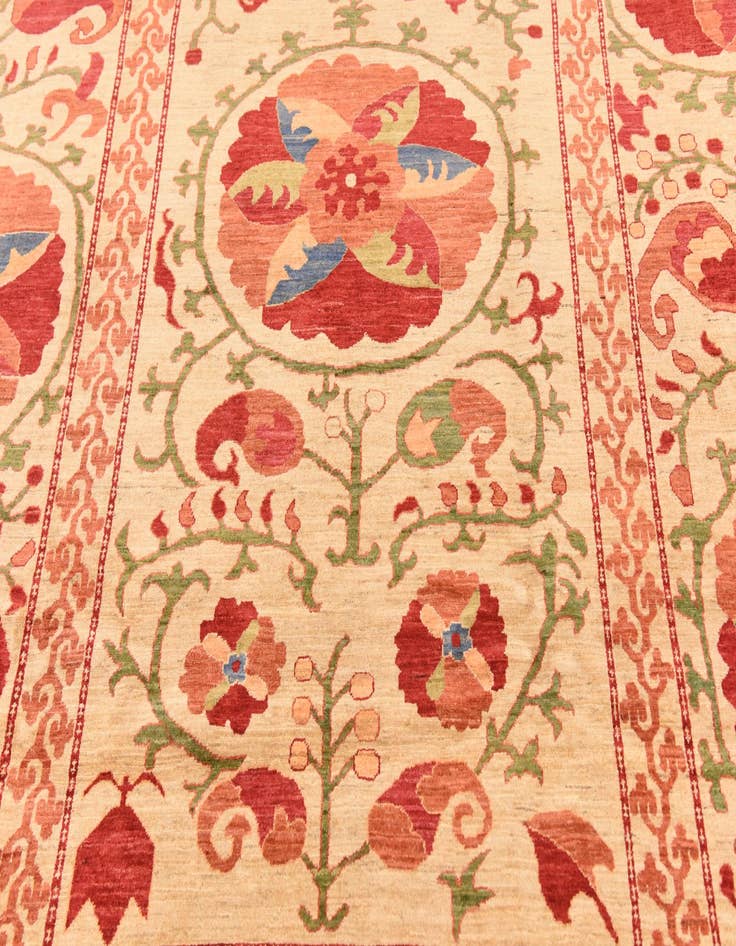 Detail image of 8' 4 x 10' 5  Hand Knotted Ariana Ziegler Rug