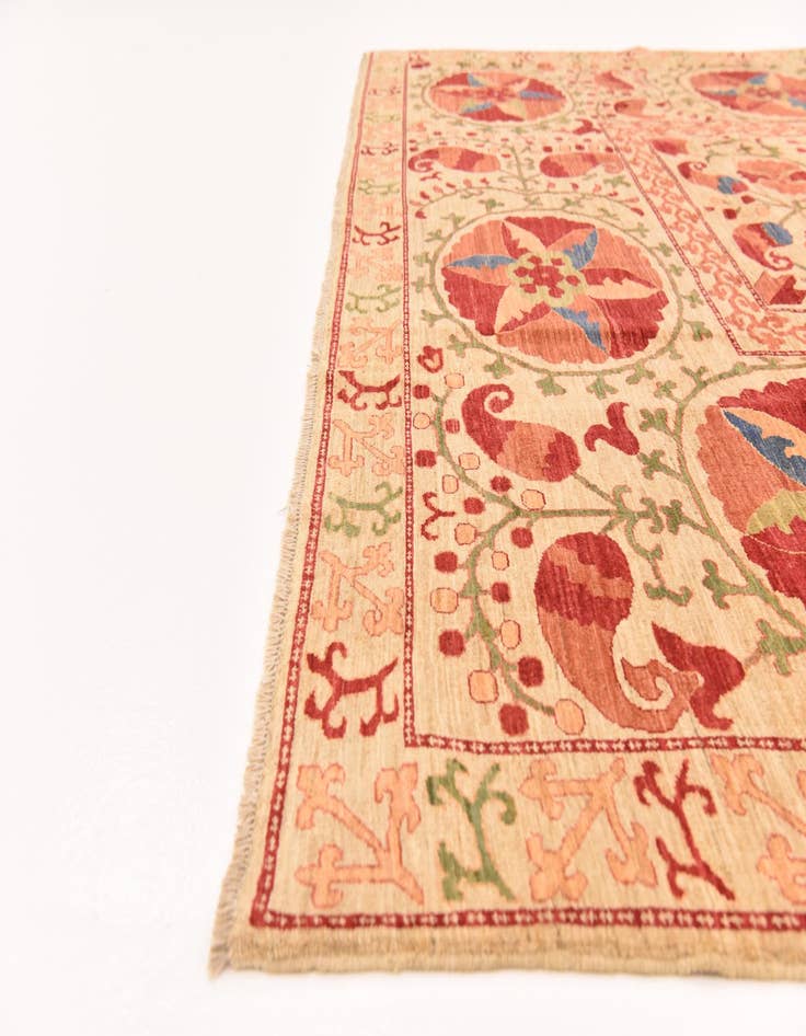 Detail image of 8' 4 x 10' 5  Hand Knotted Ariana Ziegler Rug