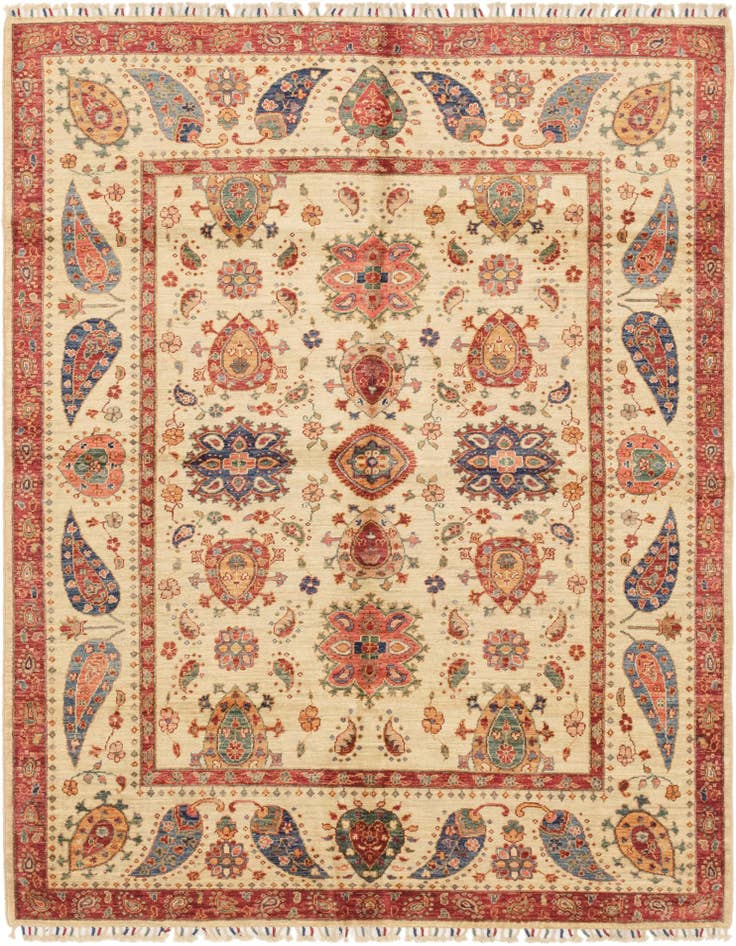 Detail image of 5' 10 x 7' 9 Hand Knotted Ariana Ziegler Rug
