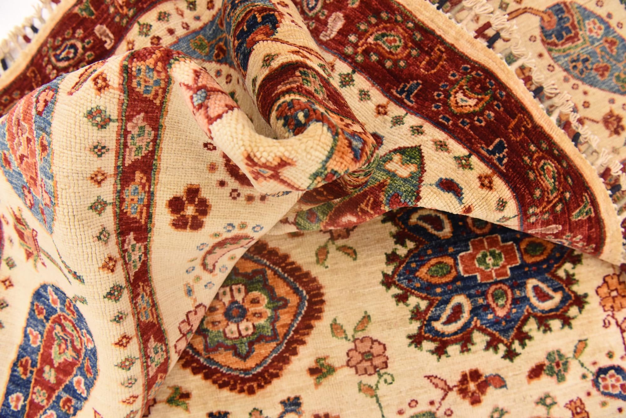 5' 9 x 8' Hand Knotted Ariana Ziegler Rug