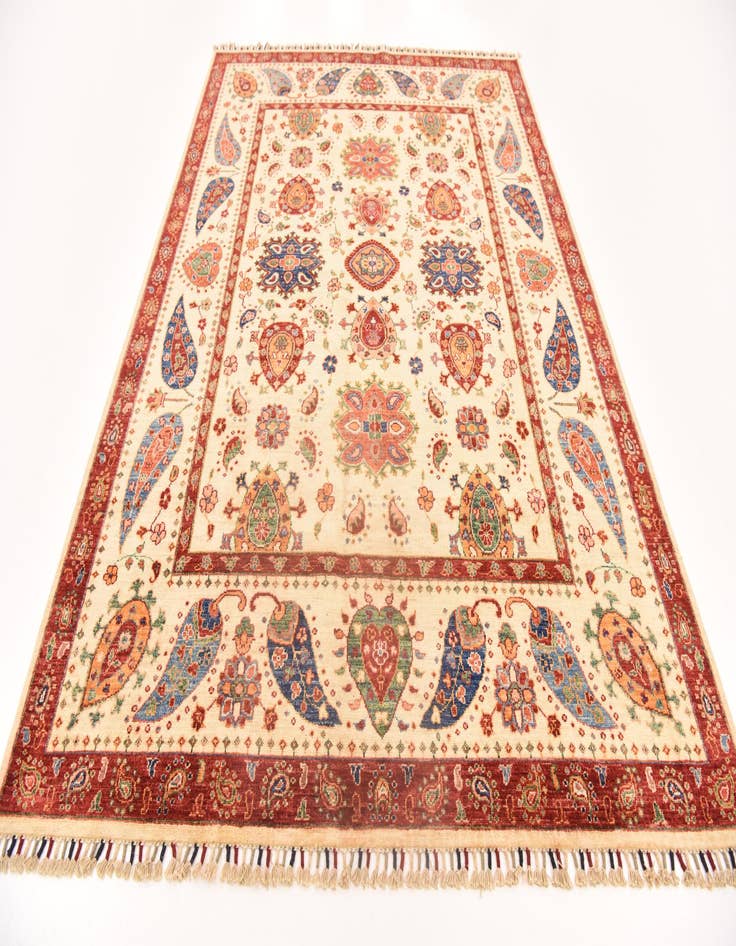 Detail image of 5' 9 x 8'  Hand Knotted Ariana Ziegler Rug