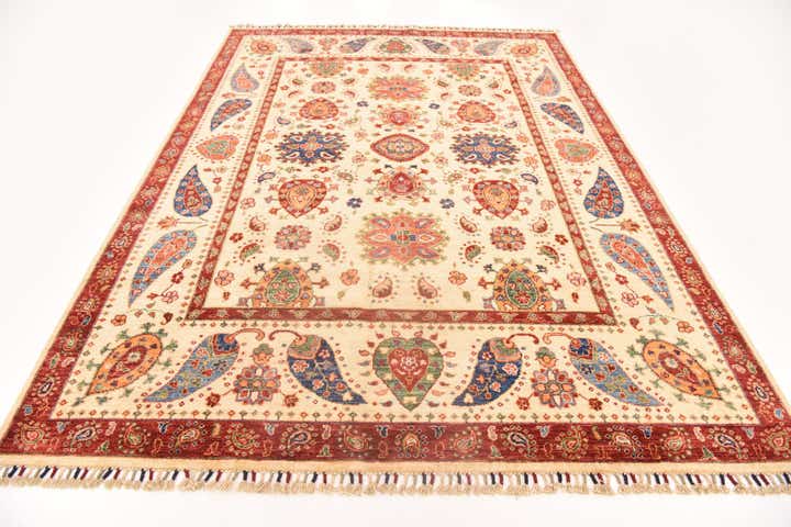 5' 9 x 8' Hand Knotted Ariana Ziegler Rug
