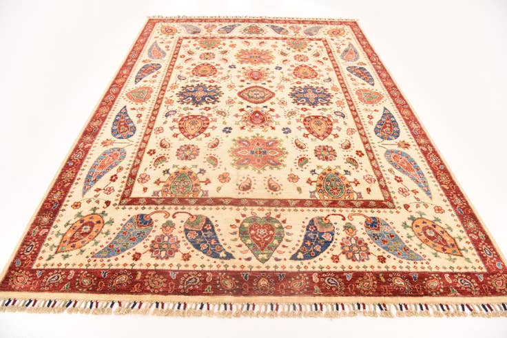 Detail image of 5' 9 x 8' Hand Knotted Ariana Ziegler Rug