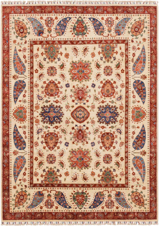 Detail image of 5' 9 x 8' Hand Knotted Ariana Ziegler Rug