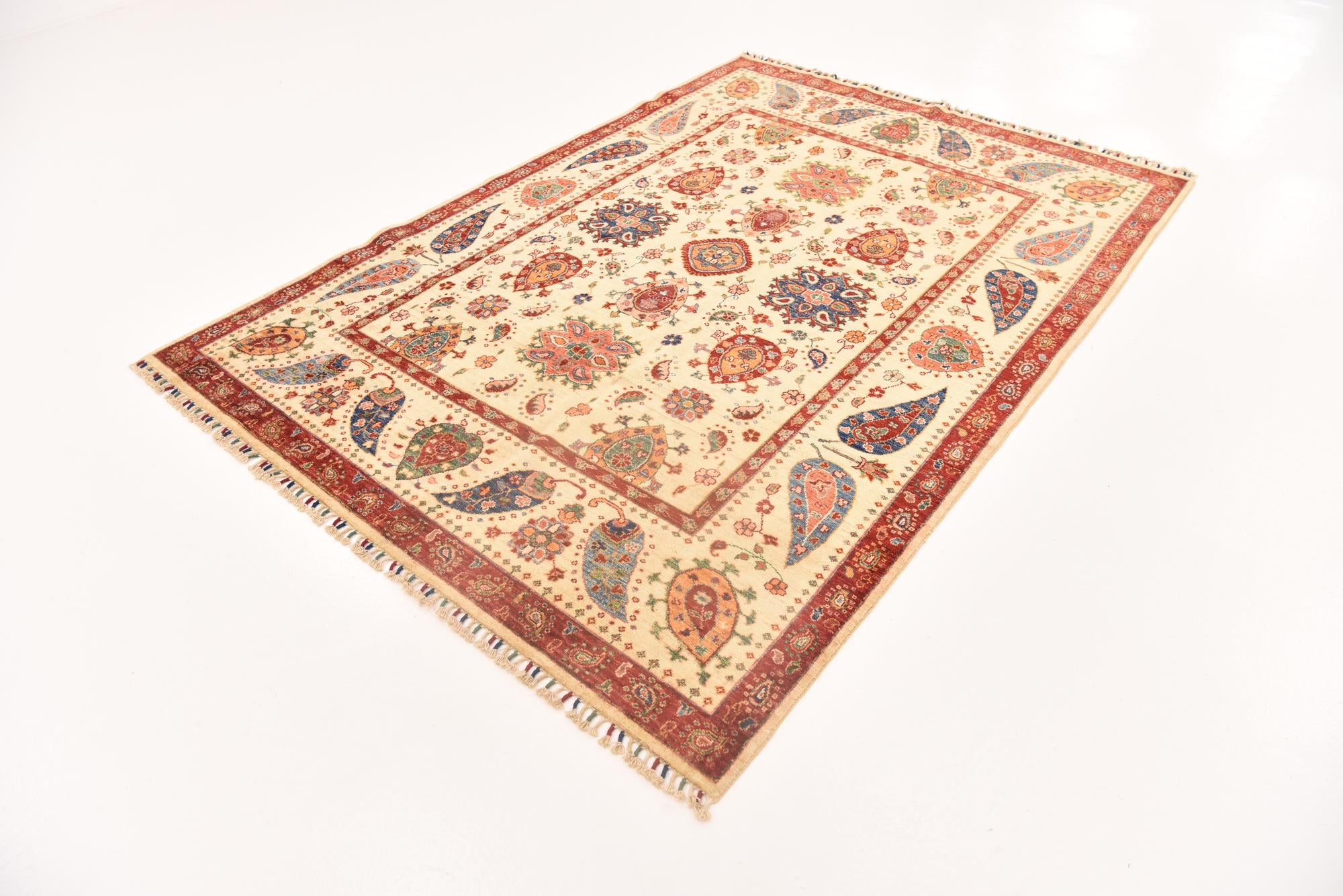 5' 9 x 8' 2 Hand Knotted Ariana Ziegler Rug