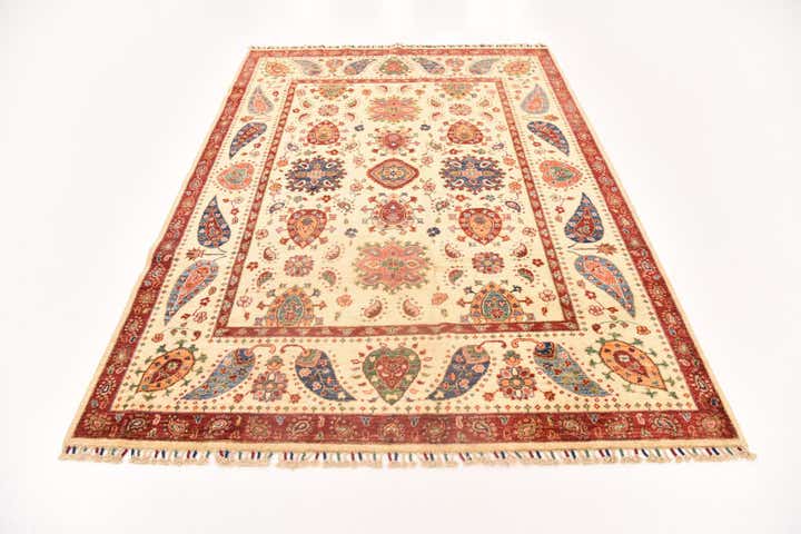 5' 9 x 8' 2 Hand Knotted Ariana Ziegler Rug