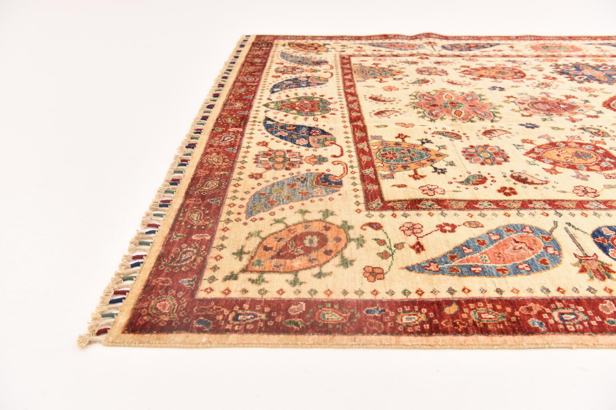 5' 9 x 8' 2 Hand Knotted Ariana Ziegler Rug